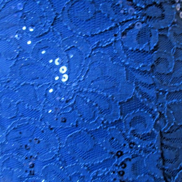 Quiz Womens 4 Blue Mini Dress Lace Sequins Sexy British PROM Stylish Gorgeous - Picture 10 of 16